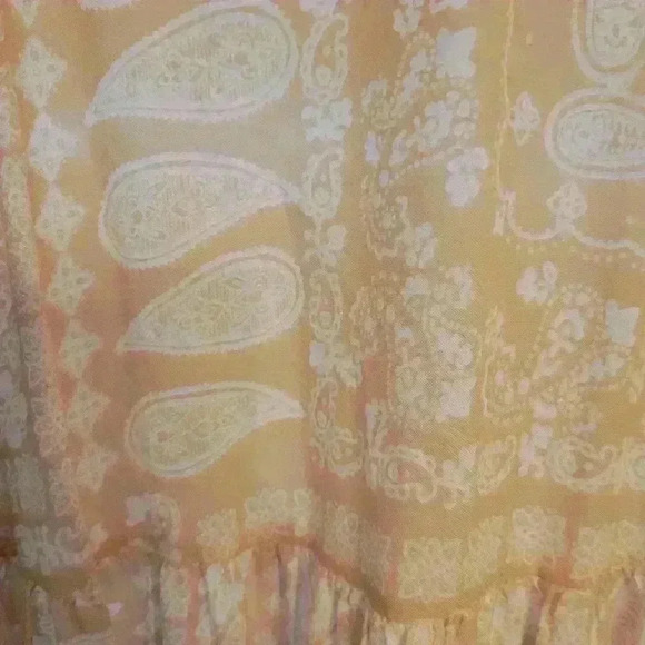 EUC women's sundress, beige & white, sz L, by True Craft, $12 - Picture 3 of 4